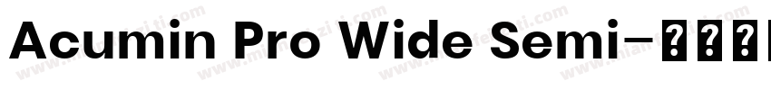 Acumin Pro Wide Semi字体转换